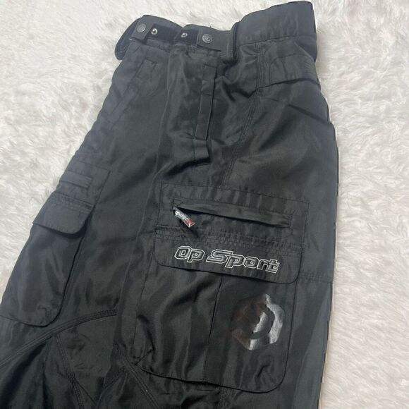 Ocean Pacific OP Sport Fleece Lined Ski Snowboard Pants Black Pockets Mens Sz L - Picture 10 of 15